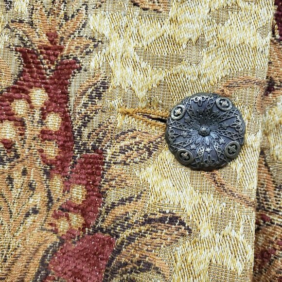 Cabi Y2K Floral‎ Tapestry Jacket Guinevere Brocade Flower Long Fall Coat 179 - Picture 12 of 14
